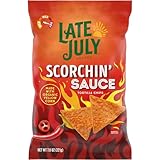 Late July Snacks, Scorchin' Sauce Corn Tortilla Chips, 7.8 Oz. Bag