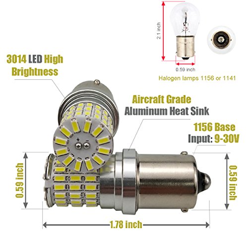 image for iBrightstar Newest 9-30V Extremely Bright 1156 1141 1003 BA15S LED Bul