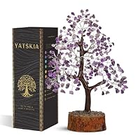 Diaspro rosso e giada verde albero di cristallo Reiki pietra artificiale albero