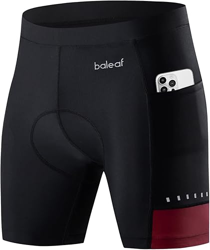 BALEAF Men's Cycling Shorts 4D Padded Bike Shorts Bicycle Mountain Biking Biker Accessories Pockets UPF50+