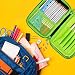 Estuche grande con compartimentos – Organizador de suministros escolares Cool Pencil Box...