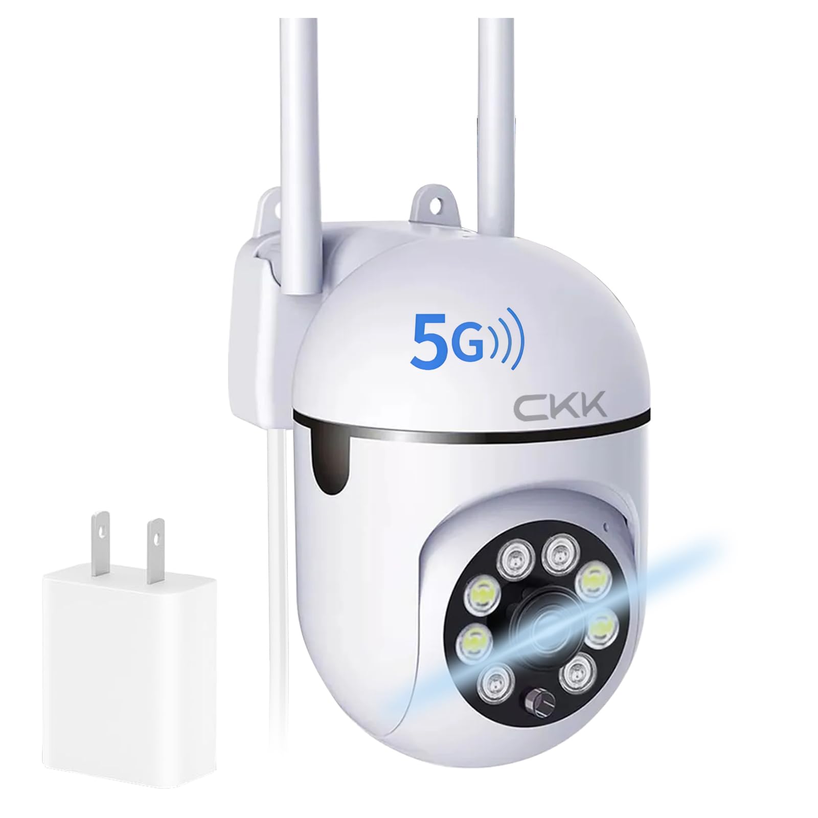 CKK 1080P Security Camera Wireless, 2MP PTZ WiFi Home Camera (2.4G/5G Dual-Band), 360° Pan/Tilt, Color Night Vision, Motion Alerts, 2-Way Audio, Compatible with Alexa, SD/Cloud Storage-image-32