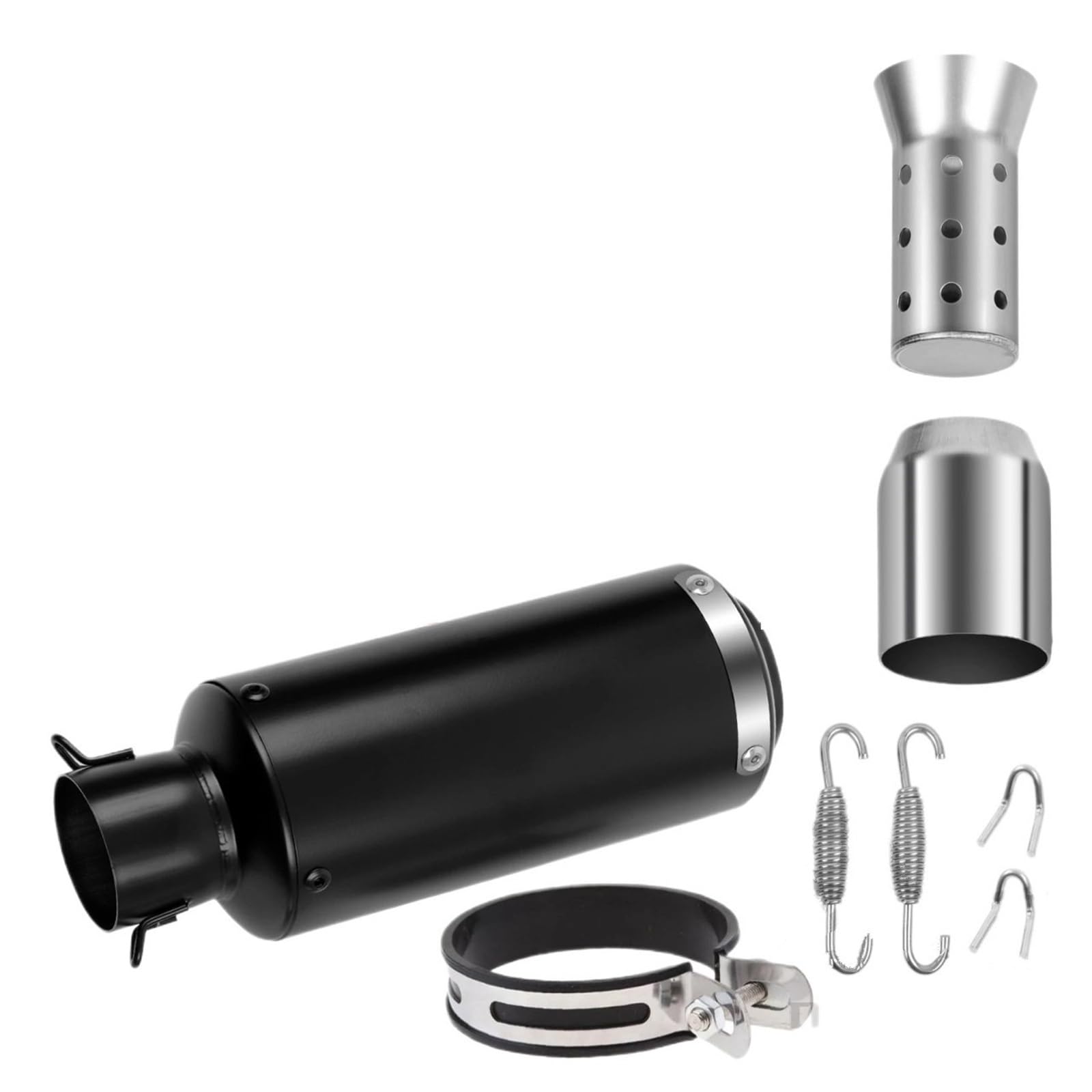 Motocyklowe tłumiki końcowe 2 ''51mm uniwersalne Slip On zmodyfikowane tłumiki wydechowe z tłumikami do motocykla Grom ATV motor terenowy ulica rura hulajnogi