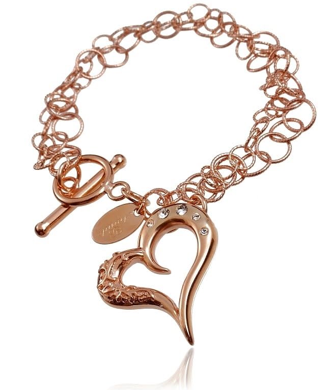 Cristaux originaux ARANDE fini les bijoux ternes avec ce cœur sauvage plaqué or rose