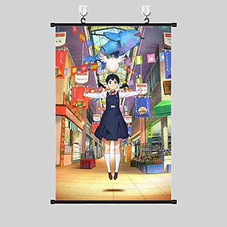 Amazon Coskore タペストリー たまこまーけっと Tamako Market きたしらかわ たまこ デラモチマッヅィ 同人 装飾 壁掛け 部屋飾りポスター 掛ける絵 巻物 軸物 アニメ おしゃれ 萌え 90cmx60cm アニメ 萌えグッズ 通販