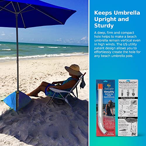 Beachbub Sand Gopher - Aluminum Sand Digger Tool - Make Firm Compact 15'' Holes For Beach Umbrella, Sand Anchor Or Base, Beach Umbrella Accessories, Alternative To Beach Umbrella Drill Or Sand Auger thumb #5