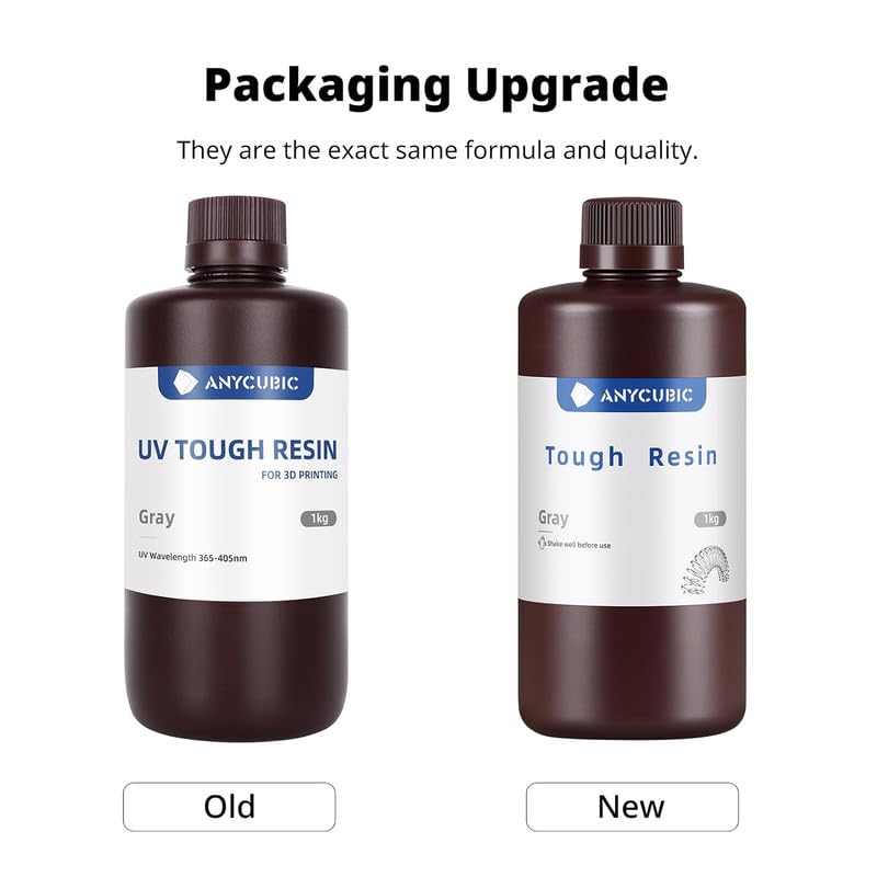 Image of 3IDEA Tough Resin, 3D Printer Resin with High Precision and High Toughness, 365-405nm Fast Curing 3D Resin for 4K 8K LCD /DLP /SLA 3D Printing (Tran-Green, 1kg)