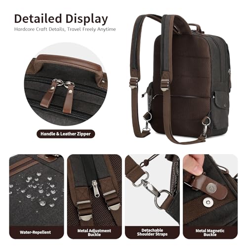 Image of mygreen Canvas Cross Body Messenger Bag Shoulder Sling Backpack Travel Rucksack