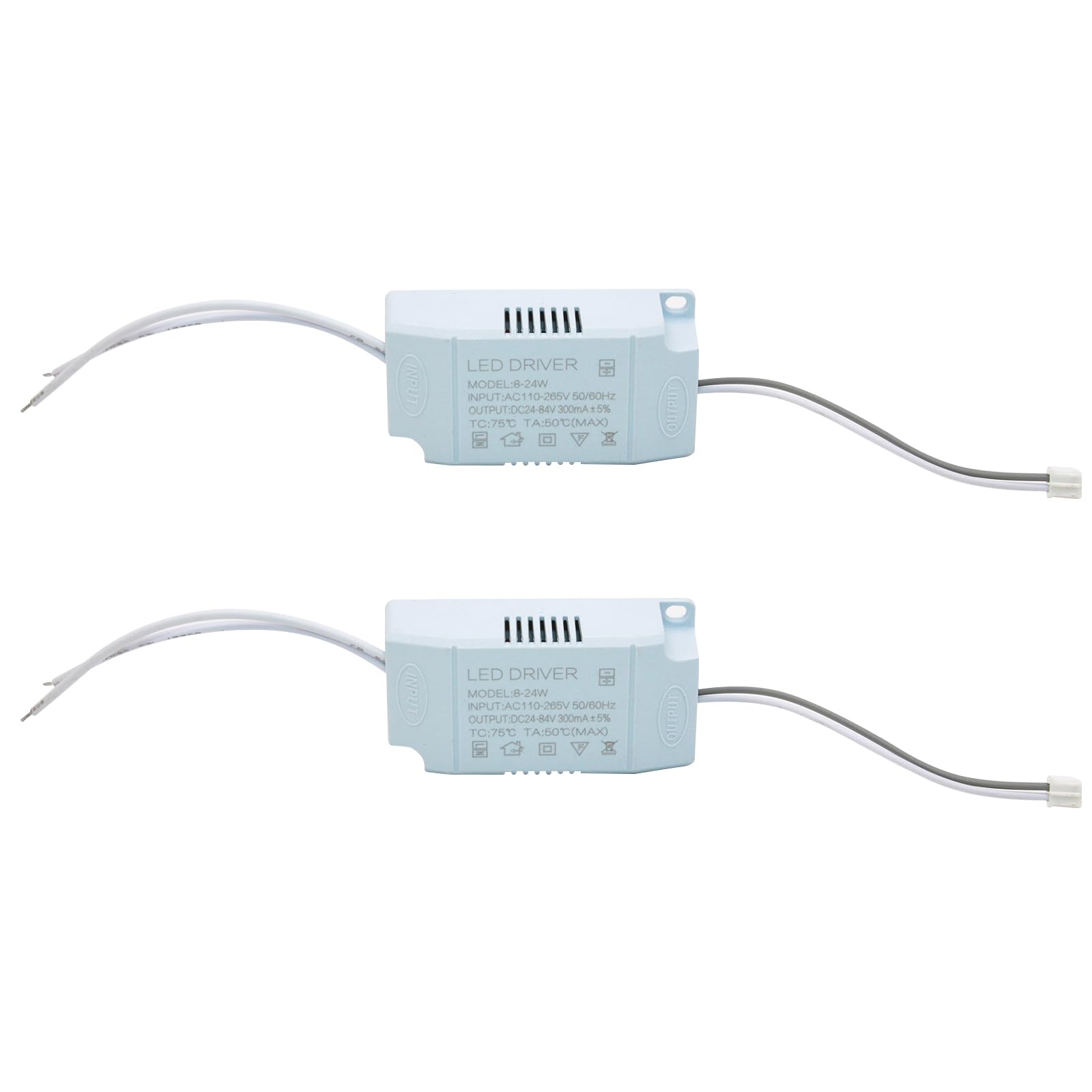 8-24W LED Driver 300mA Constant Current High Power AC 100-265V Output 24-36V DC Connector External Power Supply LED Ceiling Lamp Rectifier Transformer, Small electric panel