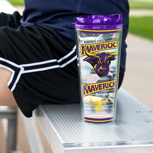 Image of Rico Industries NCAA College Double Wall Mayhem 16oz Or 20oz Tritan Tumbler W Lid