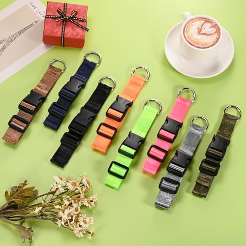 Image of M METERXITY 2-Pack Add A Bag Luggage Strap, Adjustable Suitcase Belt for Connecting Handbag /Backpack /Jacket, Luggage Connector [Bright Green]