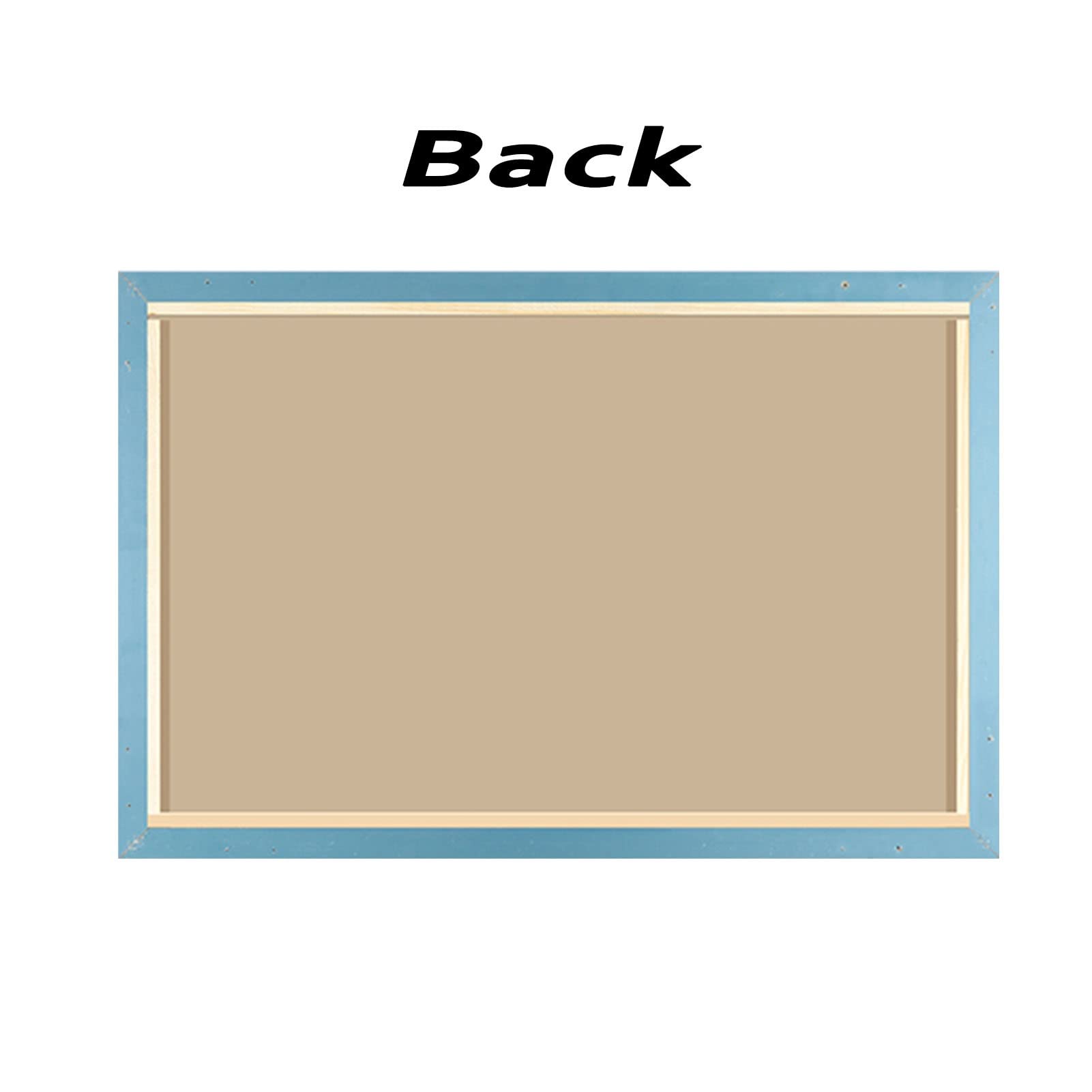 Pizarra Magnética con Marco De Madera Azul Retro, Pizarra Decorativa para Pared, para Decoración De Cocina, Bodas, Menús De Restaurante (Size : 60x80cm)