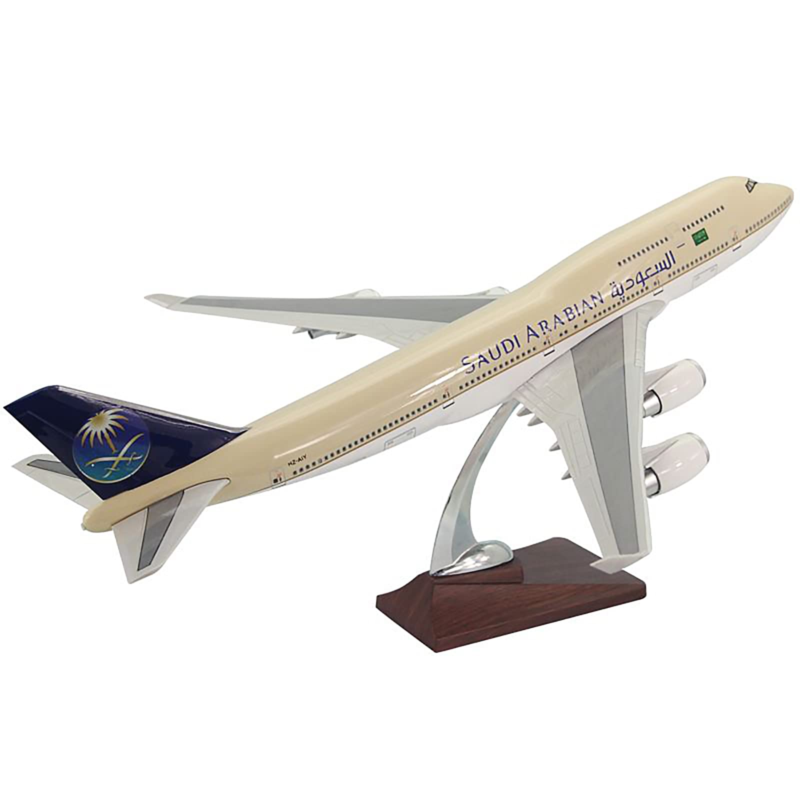 Amazon.co.jp: 飛行機747 B747-400航空機サウジアラビア航空の飛行機