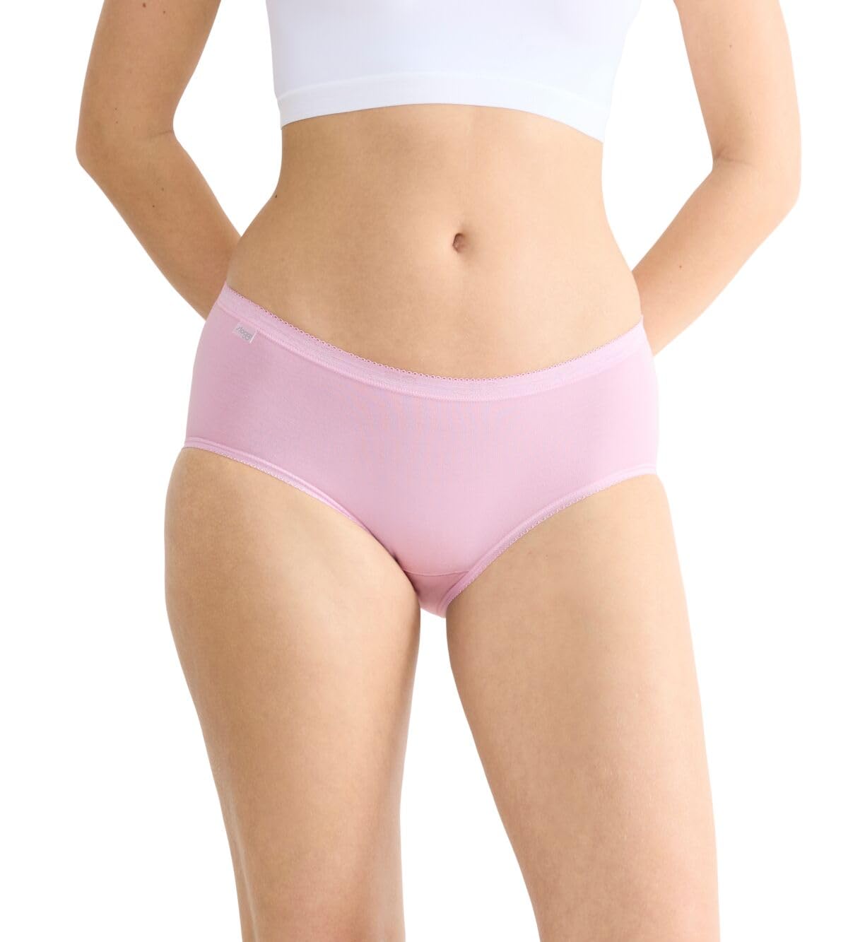 Sloggi Women's Basic+ Midi C4P Briefs, Multiple Colours 14, 38 (Pack of 4), Multiple Colours 14, 12
