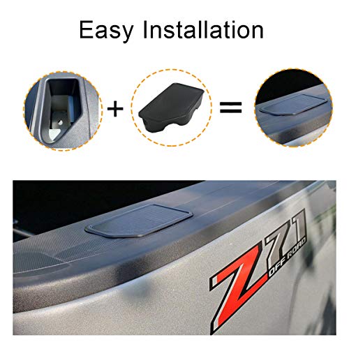 Moonlinks Bed Rail Stake Pocket Cover for 2014-2018 GMC Sierra 1500 and Chevrolet Silverado 1500/2500/2500HD/3500(Set of 2)