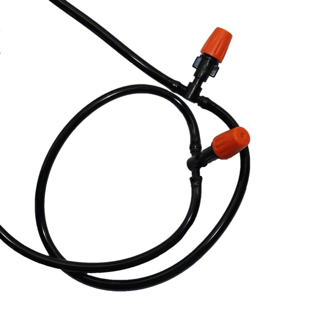 20 m Sistema di nebulizzazione da Giardino Fai-da-Te Kit per Sistema di irrigazione a Goccia per Giardino in Serra Irrigatore agricolo Nebulizzatore di Raffreddamento