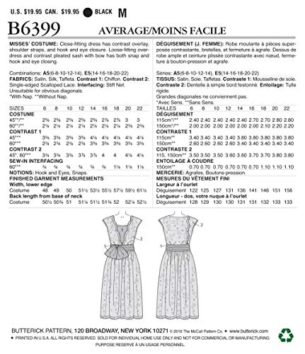 Butterick B6399 Women's 1920'S Vintage Fashion Flapper Dress Sewing Pattern, Sizes 6-14 #TOP1