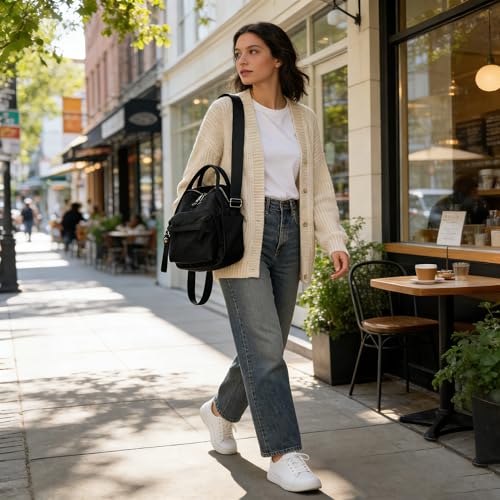 Bolso bandolera de nylon impermeable para mujer miniatura 3
