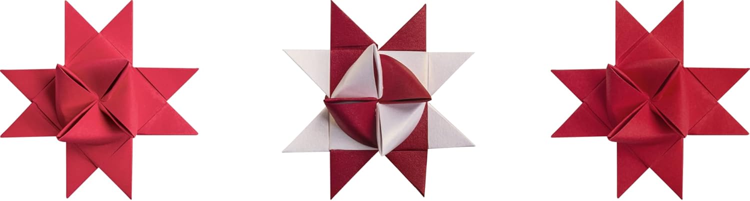 Heyda Folding Strip Set for Froebel Stars 1.5 x 45 cm Red