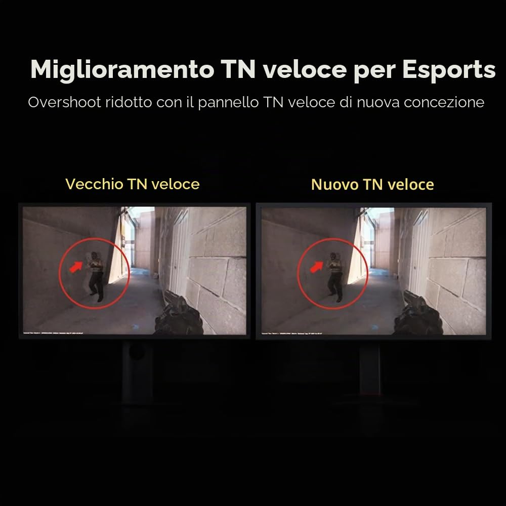 BenQ ZOWIE XL2586X+ eSports Monitor Gaming 24 pollici, 600Hz, TN rapido, DyAc 2, 1080p, HDMI 2.1 X3, DisplayPort 1.4, XL Setting to Share, S Switch, Calotta Protettiva, PROGamer Base