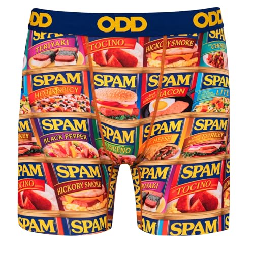 Odd Sox Men's Gift Idea Novelty Underwear Boxer Briefs, Spam Flavors