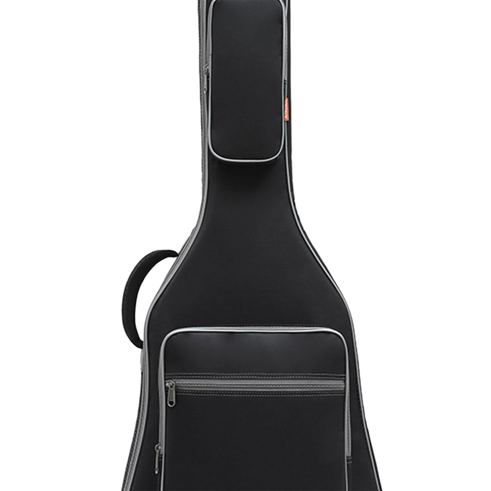 perfeclan Funda portátil para bajo, funda para bajo eléctrico, funda profesional acolchada y suave, resistente al desgaste, funda protectora para guitarra, Negro