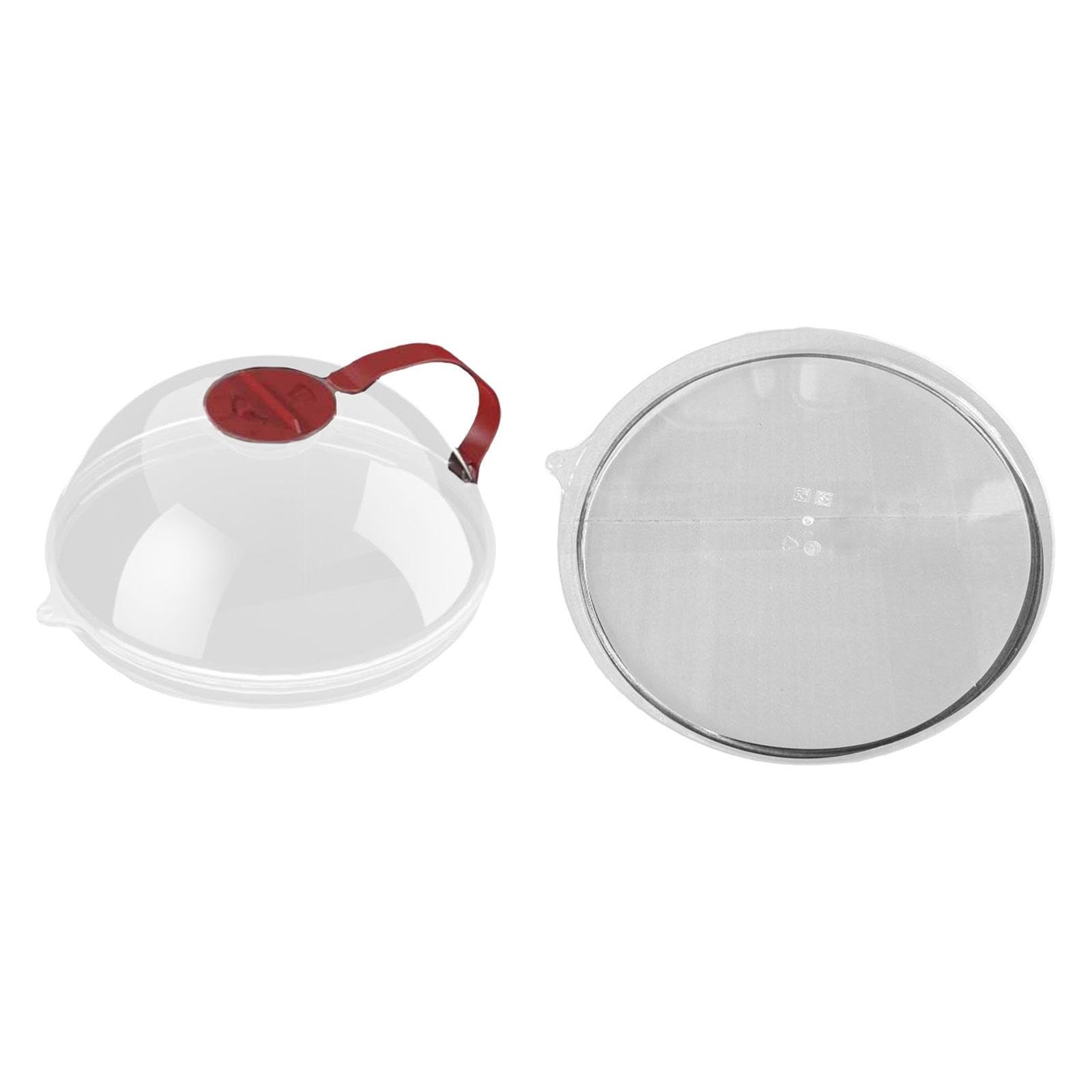 THE STYLE SUTRA Microwave Splatter Cover for Food Portable House Items Microwave Plate Cover Red Cover with Tray-image-18