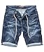 Produktbild Rock Creek Herren Sweat Shorts Jeansshorts Denim Short Kurze Hose Herrenshorts Sommer Sweatshort Stretch Bermudas Blau RC-2200 Explorer Blue W42