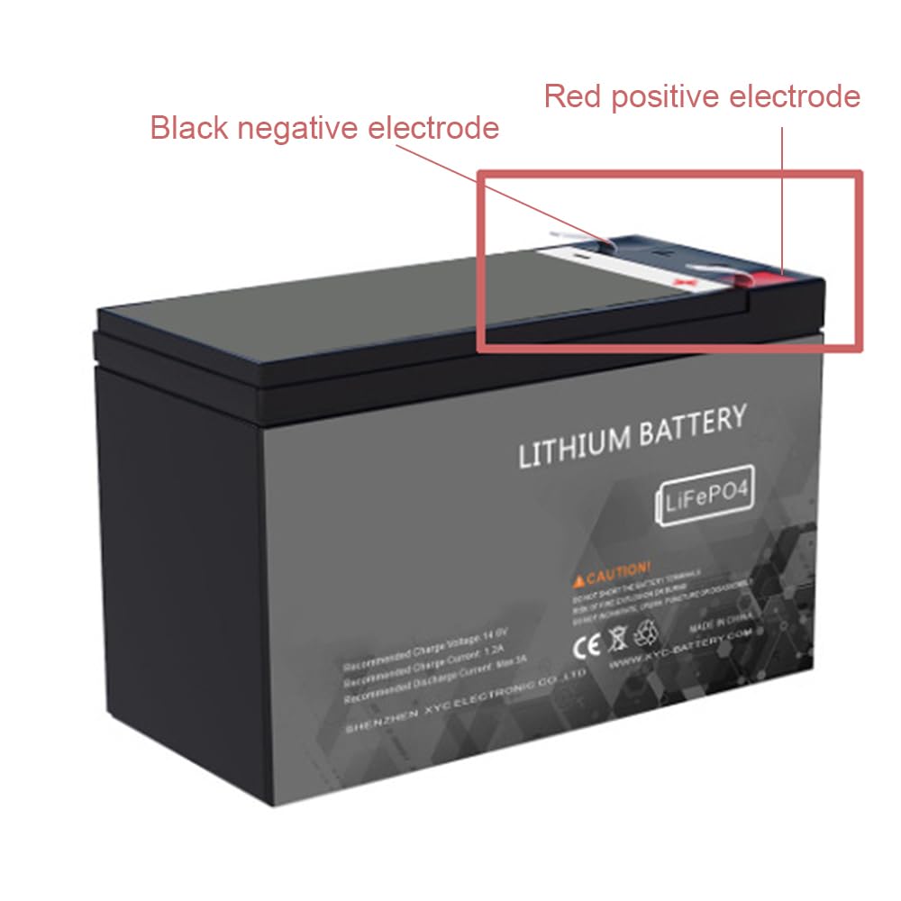 Batterie au Plomb de Remplacement 12,8 V 10 Ah 12 Ah 18 Ah 20 Ah LiFePO4 (Lithium-Fer-Phosphate) pour système de Panneaux solaires et Alimentation de Secours pour Camping-Car.