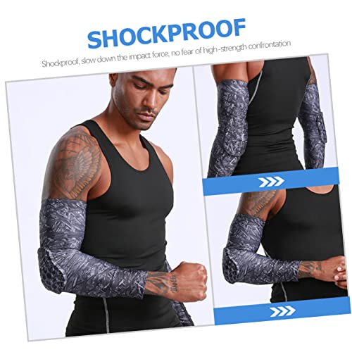 SUPVOX 2 Unidades braço de choque zip injuria manga de beisebol cinta de cotovelo manga do antebraço