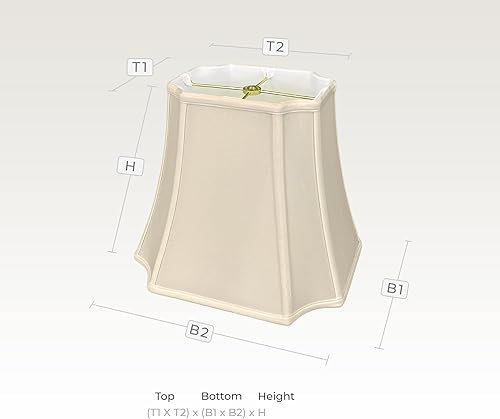 Miniatura 19 de Royal Designs - Pantalla rectangular de esquina de corte invertido, cáscara de huevo, (9.5 x 11.5) x (15 x 19) x 14 pulgadas (BS-712-19EG)