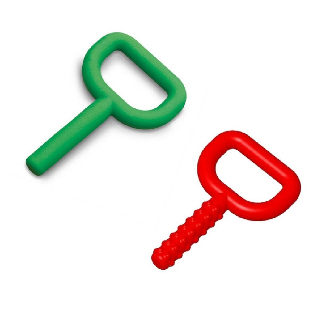 Chewy Tubes Super Chew Pack of 2, Red & Green