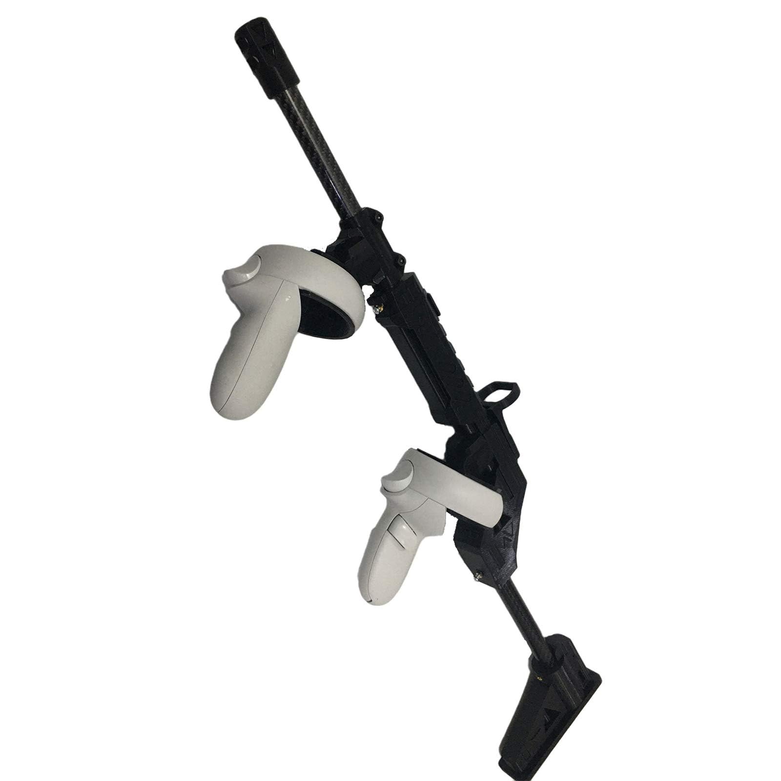 Calcio per pistola VR per MetaQuest 2, VR Gunstock per Quest 2 Shooting Controller Handle, Oculu-s Quest 2 Accessori Fucile magnetico, con spallacci (per Quest 2)