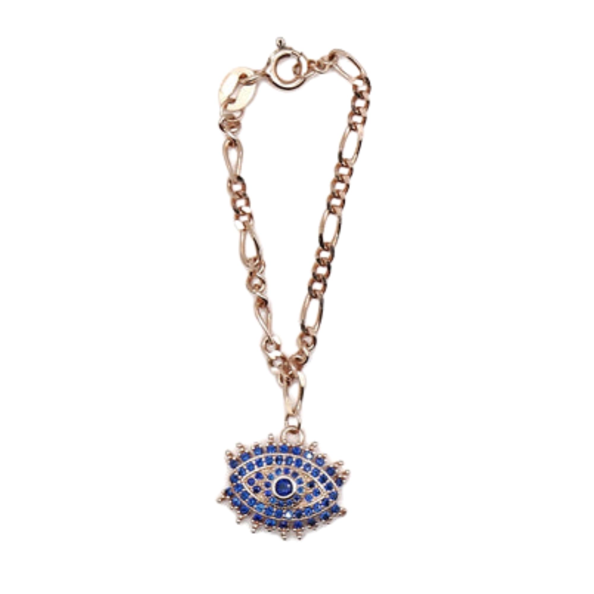925 Pure Silver Rose Gold Evil Eye Charm | Evil Eye Charm | Protective Jewellery | Gifts for Women & Girls-image-22