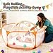 STARBOLO Cute Kids Ball Pit Pool Play Tent, Toy Ball Play Pool Foldable Play Tent for Kids Girls Boys Indoor and Outdoor, Balls Not Included.
