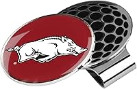 Vista 38 de LinksWalker Collegiate Team Golf Ball Marker with Magnetic Hat Clip Holder plateado