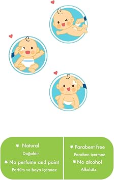 Babyjem Bebek Temizleme Pamuğu 60 Adet Beyaz Çok Renkli 8681049214614