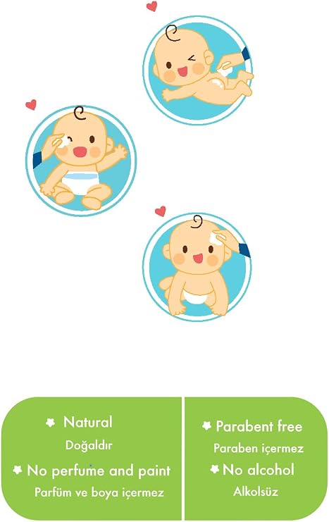 Babyjem Bebek Temizleme Pamuğu 60 Adet Beyaz Çok Renkli 8681049214614