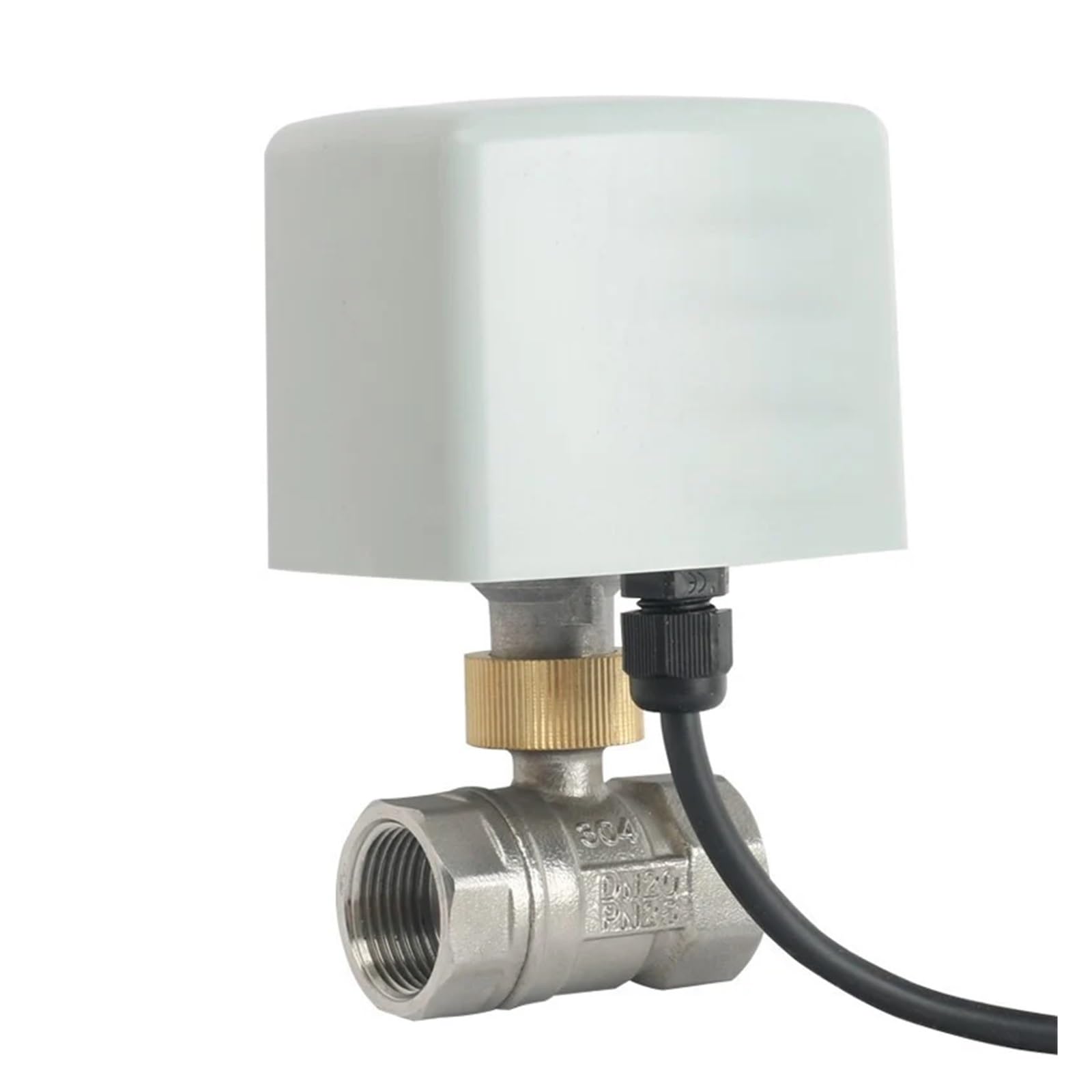 Vanne motorisée 24V inox pour automatiser l'arrosage du jardin connecté