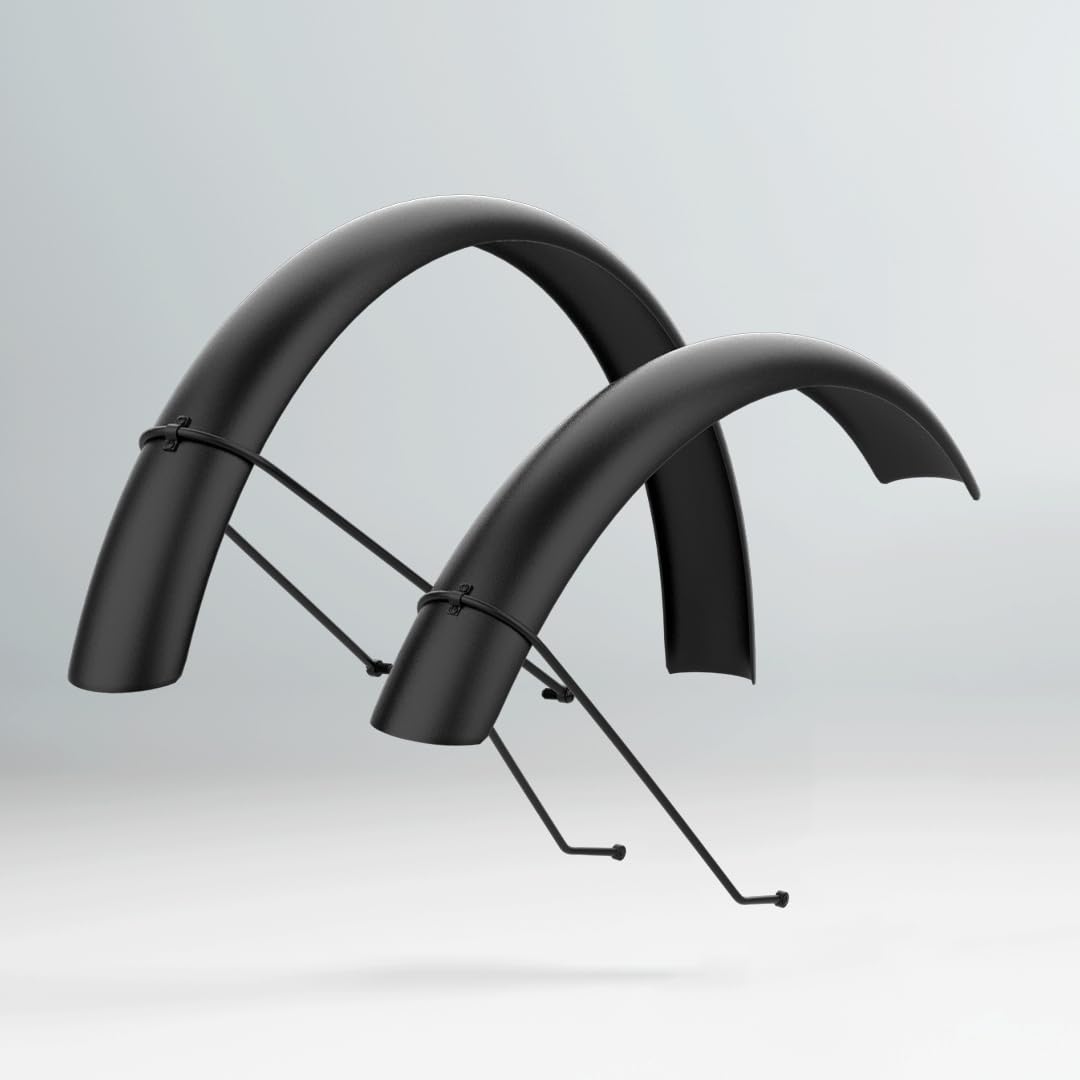 EMotorad Metal Mudguards | Full Coverage with Tyre Size of 27.5� | Durable Built | All-Weather Protection