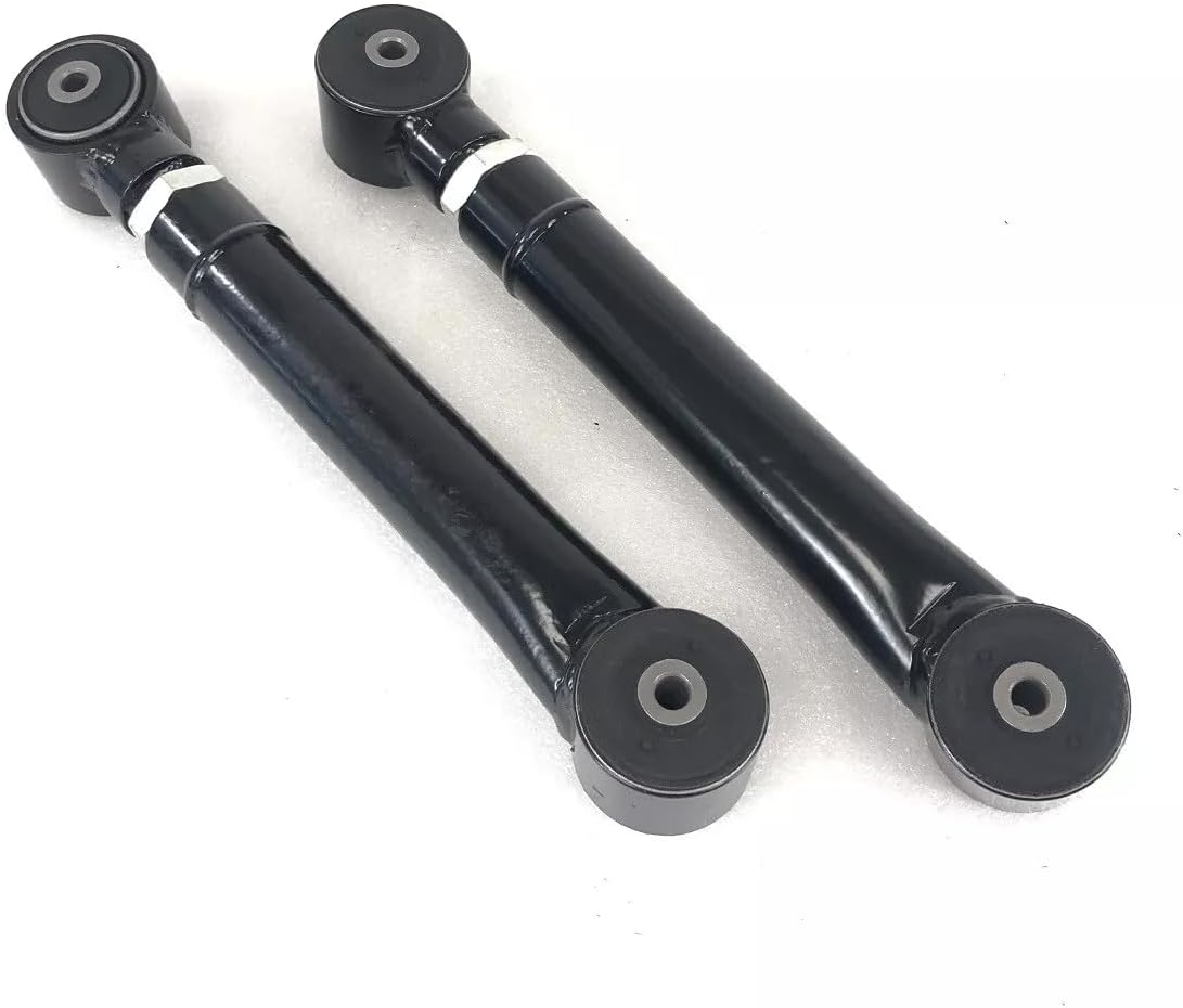Adjustable Lower Suspension Control Arm and Adjustable Rear Upper Suspension Control Arm Replacement for 1993-1998 Grand Cherokee for 1998-2006 Jeep Wrangler TJ (BLACK)