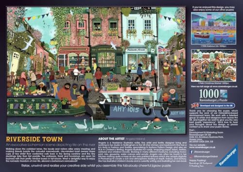 Ravensburger - Along the River, 1000 Piece Puzzle, Adults, Glue to Frame, 70cm by Ravensburger - Used condition - Image 3