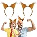 Camlinbo 3 Packs Thanksgiving Headband, Turkey Drumstick Headbands for Thanksgiving Day Costume Party Accessories