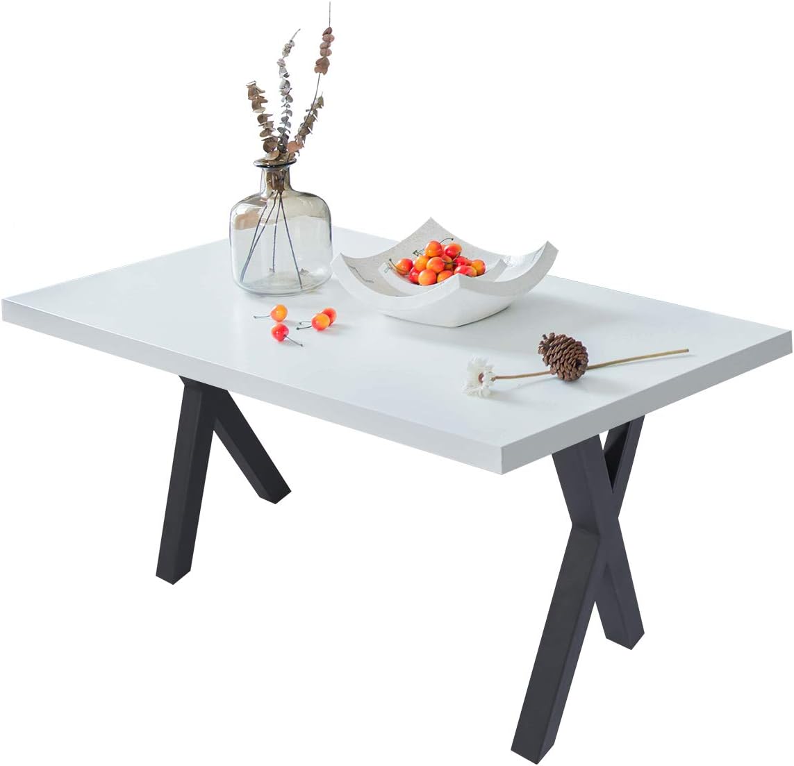 60% Off Discount TC-HOMENY Table Legs 28 INCH X Type Metal Bench Legs DIY Dinning Coffee Table Legs Set of 2 (28 INCH)