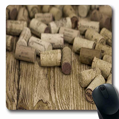 Preisvergleich Produktbild Jamron Mousepad OblongBrown Beverage Heap Weinkorken auf Holz gebrauchte getönte Lebensmittel Getränk Alkohol Flasche Keller Nahaufnahme rutschfeste Gummi Mauspad Büro Computer Computer Laptop-Spiele