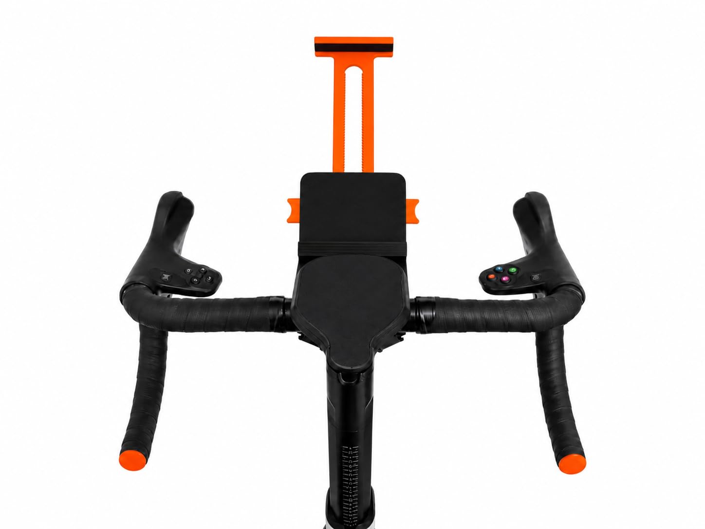 Tablet-Halterung für Zwift Ride Bike, Schwarz und Orange, sichere Klemmhalterung