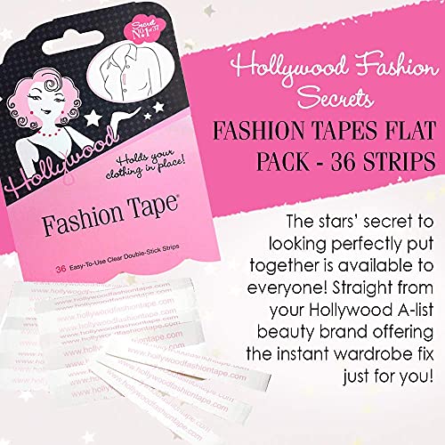 Hollywood Fashion Secrets Fashion Tape Flat Pack, 36 Strips, 2-Packs3