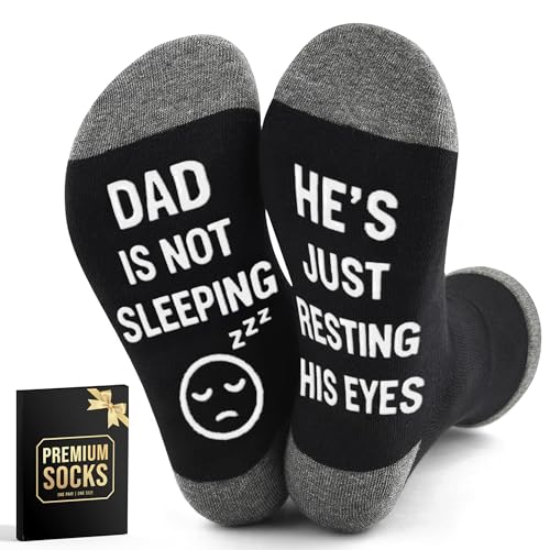 Fathers Day Gift For Dad - Funny Dad Socks Unique Presents For Father Ideal Fathers Day Novelty Gifts Birthday Surprises For Him Comfortable Humorous Socks Great For Christmas Or Retirement