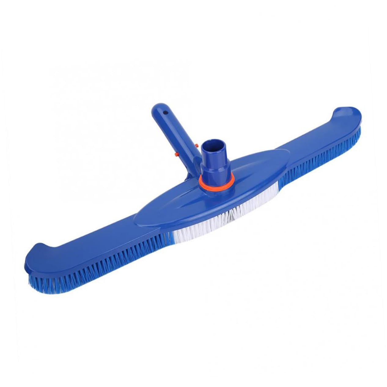 INOOMP Brosse pour Piscine Nettoyage Extérieur et Intérieur Robuste Poils en Plastique de 20 Pouces Manche en Aluminium et Plastique des Surfaces