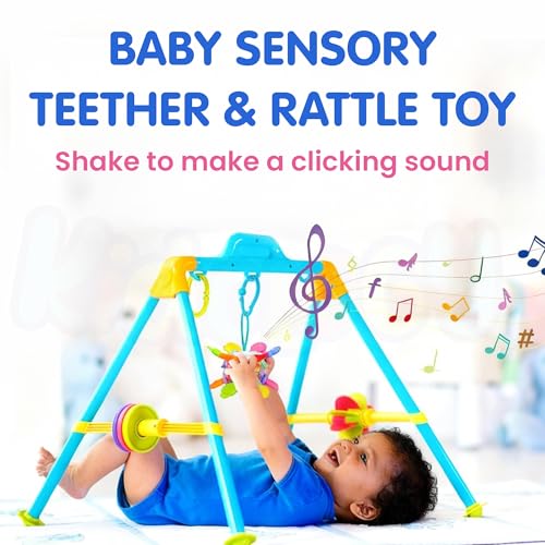 Image of Kidology Baby Teether Silicone Ball Toy for 6-12 Months Babies, Multiple Sensory Teething Ball, Infant Rattles Developmental Toys Gifts for 1 2 Year Old Boys Girls, teether Toys for Babies, Toddlers